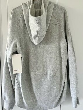 NWT Lululemon Scuba Oversized Half Zip Heathered Gray Size M/L